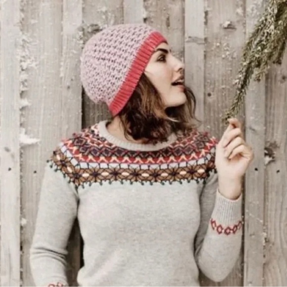Boden Sweaters - BODEN FAIR ISLE HIGH JINX EMBELLISHED SWEATER SIZE 8